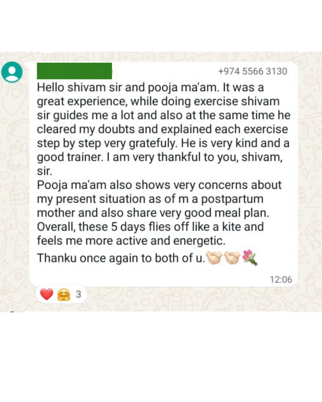 Taneem's testimonial — Fitifylab client review